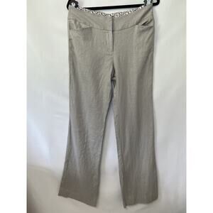 Adrienne Vittadini Women’s Size 6 100% Linen Pants Workwear